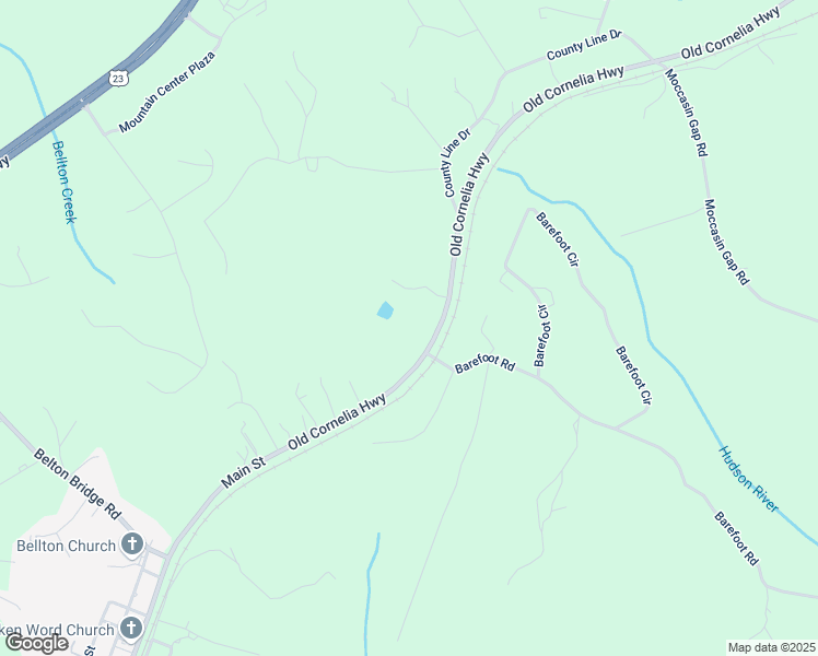 map of restaurants, bars, coffee shops, grocery stores, and more near 6803 Old Cornelia Highway in Lula
