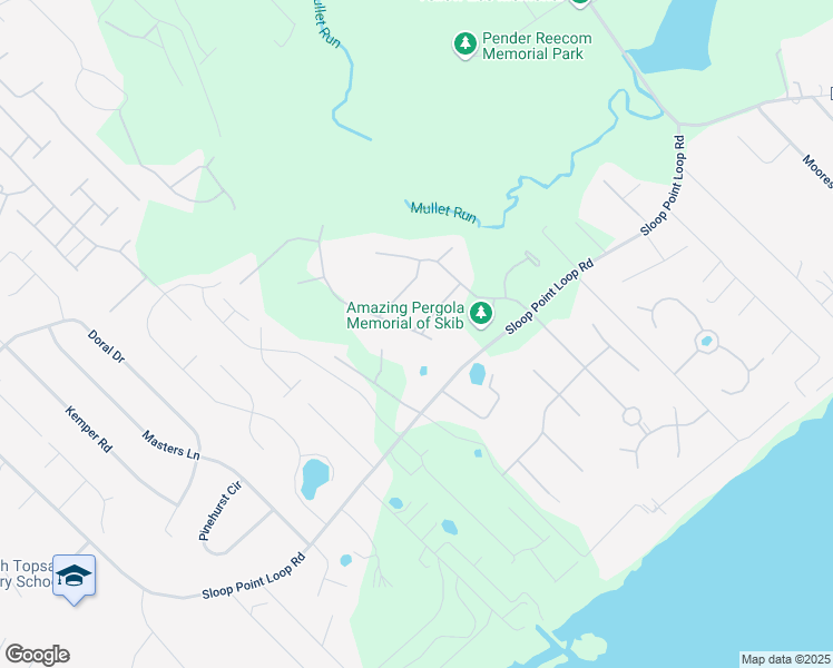 map of restaurants, bars, coffee shops, grocery stores, and more near 119 West Scarborough Court in Hampstead
