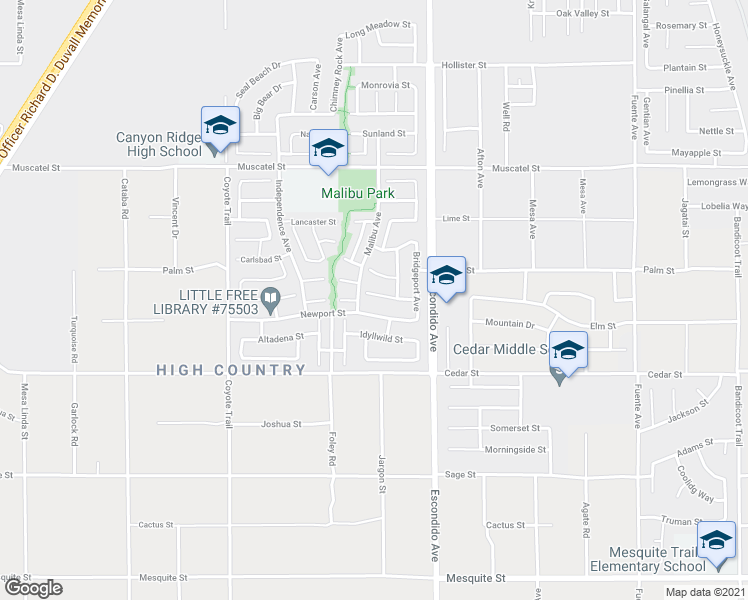 map of restaurants, bars, coffee shops, grocery stores, and more near 13177 San Dimas Street in Hesperia