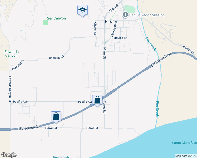 map of restaurants, bars, coffee shops, grocery stores, and more near 110 Gray Pine Way in Fillmore