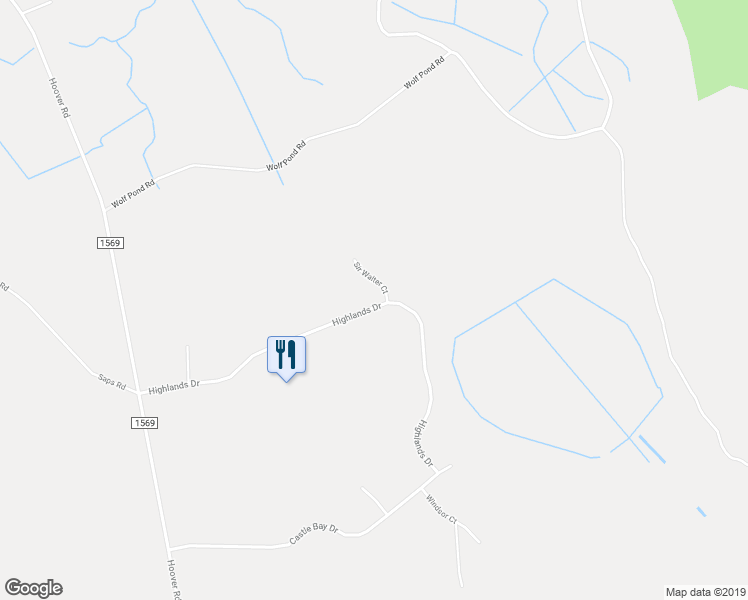 map of restaurants, bars, coffee shops, grocery stores, and more near 633 Highlands Drive in Hampstead