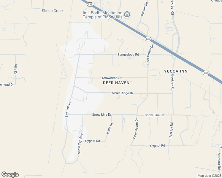 map of restaurants, bars, coffee shops, grocery stores, and more near 2910 Silver Ridge Drive in Piñon Hills