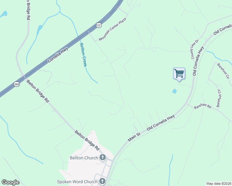 map of restaurants, bars, coffee shops, grocery stores, and more near 5374 Mountain View Parkway in Lula