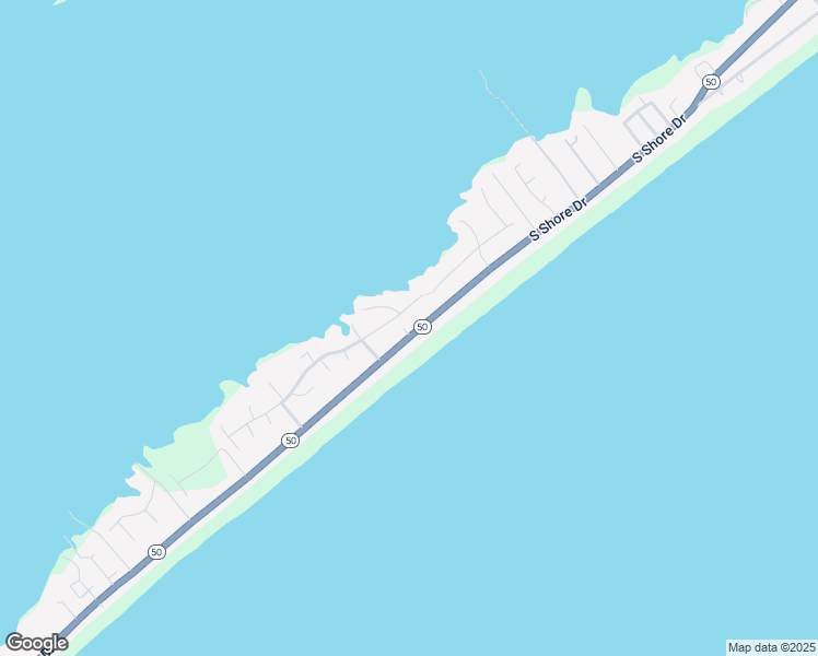 map of restaurants, bars, coffee shops, grocery stores, and more near 1820 South Shore Drive in Surf City