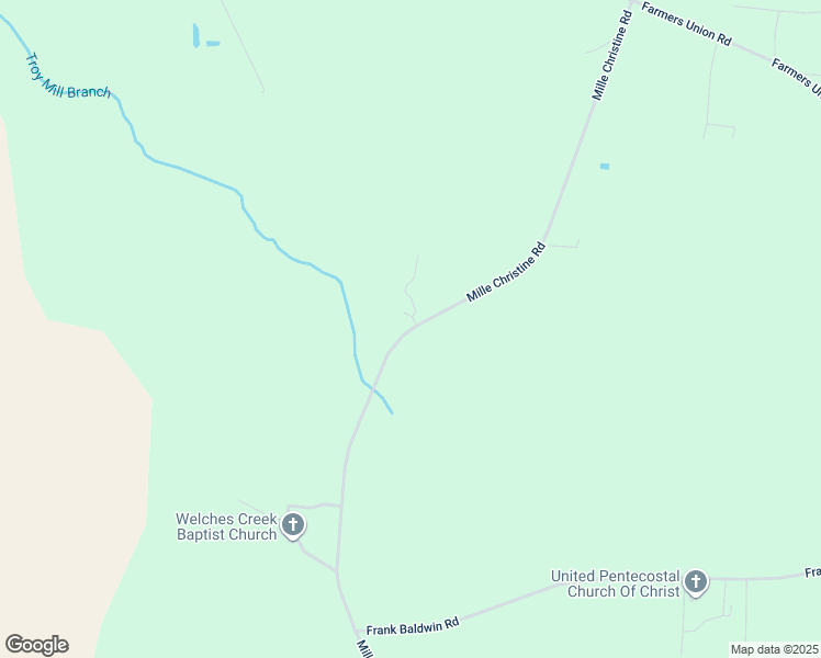 map of restaurants, bars, coffee shops, grocery stores, and more near 2329 Mille Christine Road in Clarkton
