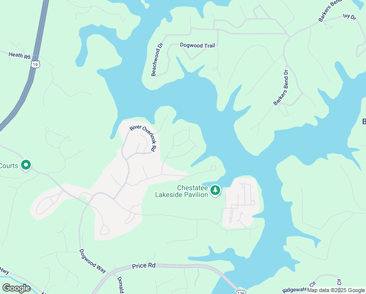map of restaurants, bars, coffee shops, grocery stores, and more near 50 Finley Creek Drive in Dawsonville