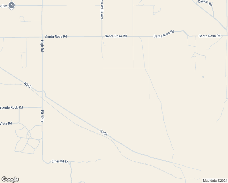 map of restaurants, bars, coffee shops, grocery stores, and more near Grandview Road in Lucerne Valley