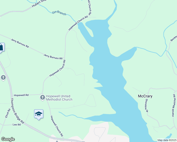 map of restaurants, bars, coffee shops, grocery stores, and more near 4951 Letha Road in Gainesville
