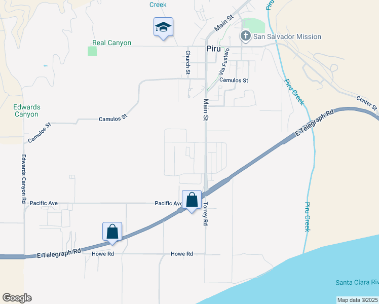 map of restaurants, bars, coffee shops, grocery stores, and more near 110 Gray Pine Way in Fillmore