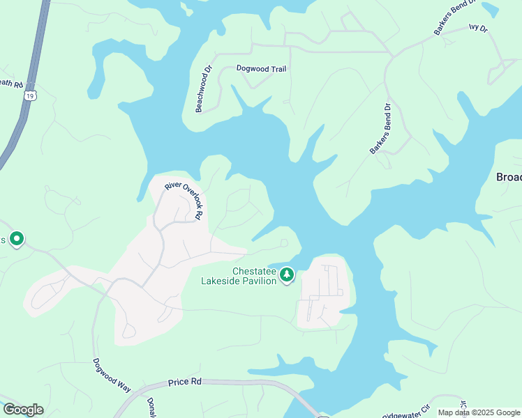 map of restaurants, bars, coffee shops, grocery stores, and more near 47 Cedar Creek Drive in Dawsonville