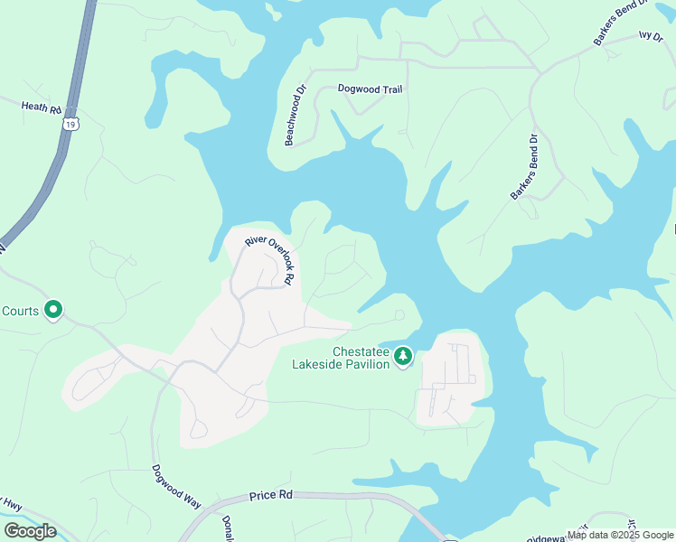 map of restaurants, bars, coffee shops, grocery stores, and more near 43 Finley Creek Drive in Dawsonville