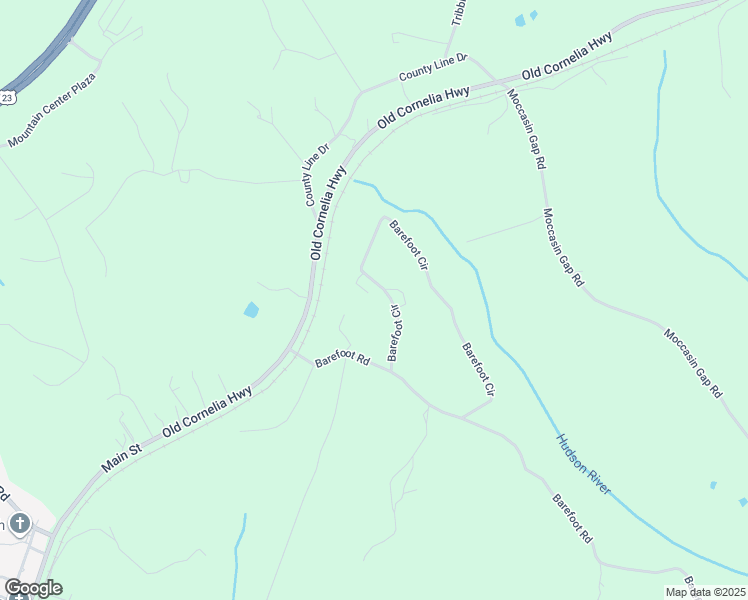 map of restaurants, bars, coffee shops, grocery stores, and more near 453 Barefoot Circle in Lula