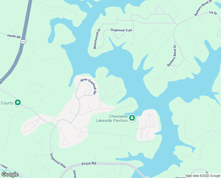 map of restaurants, bars, coffee shops, grocery stores, and more near 43 Finley Creek Drive in Dawsonville