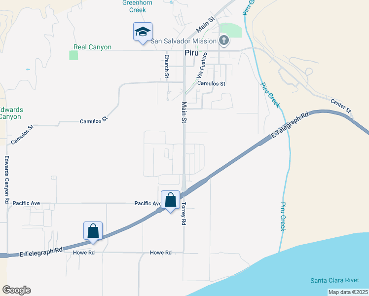 map of restaurants, bars, coffee shops, grocery stores, and more near 4074 Aurora Way in Fillmore