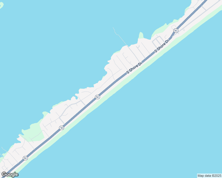 map of restaurants, bars, coffee shops, grocery stores, and more near 1626 South Shore Drive in Surf City