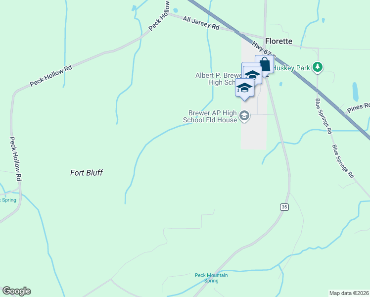 map of restaurants, bars, coffee shops, grocery stores, and more near in Florette
