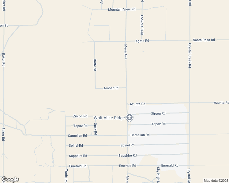 map of restaurants, bars, coffee shops, grocery stores, and more near 32426 Amber Road in Lucerne Valley