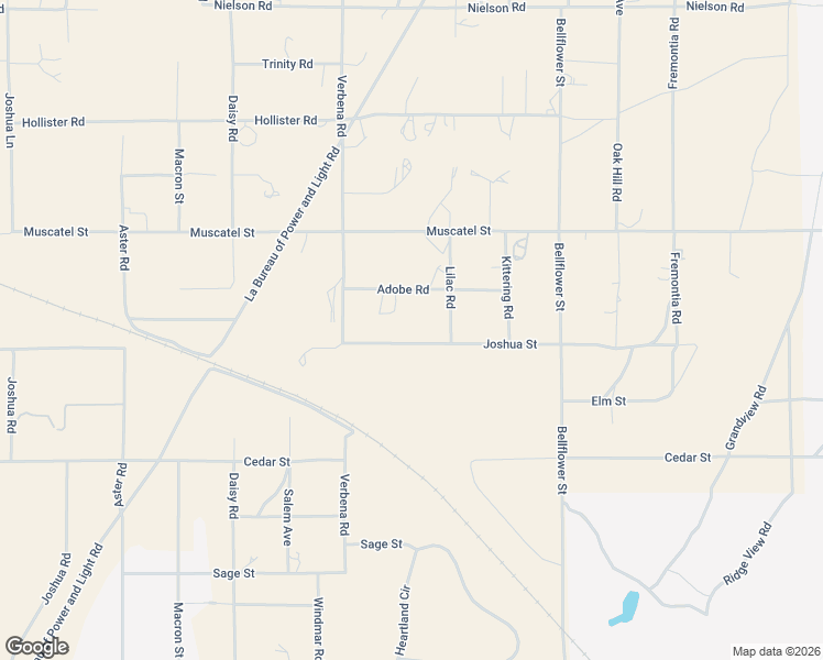 map of restaurants, bars, coffee shops, grocery stores, and more near 11032 Joshua Street in Hesperia