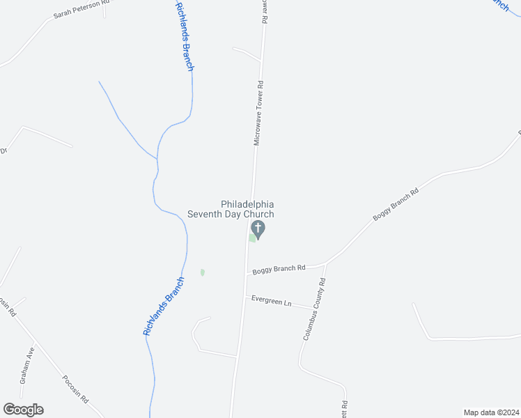 map of restaurants, bars, coffee shops, grocery stores, and more near 1741 Microwave Tower Road in Council