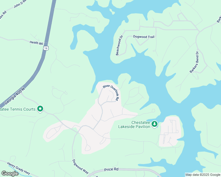 map of restaurants, bars, coffee shops, grocery stores, and more near 116 River Sound Alley in Dawsonville