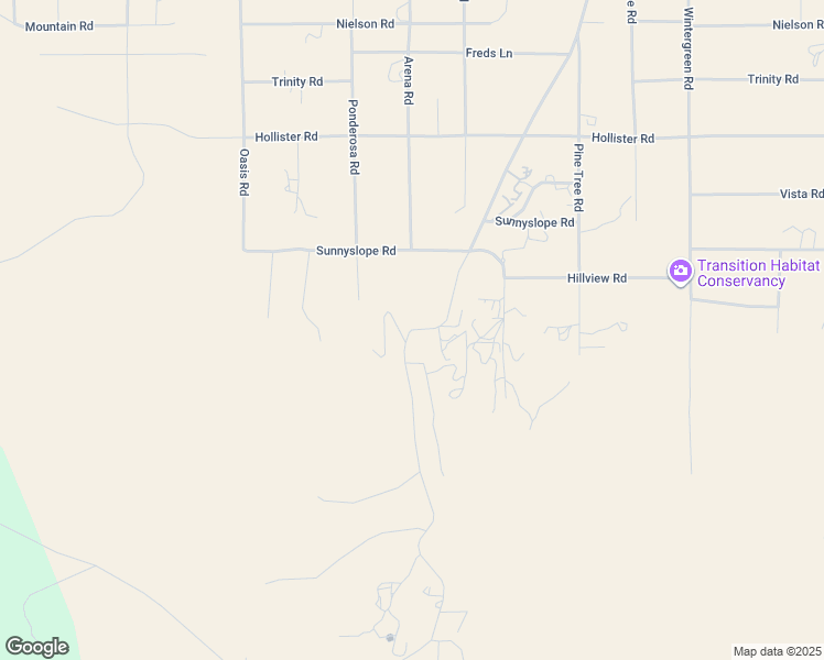 map of restaurants, bars, coffee shops, grocery stores, and more near Green Road in Pinon Hills