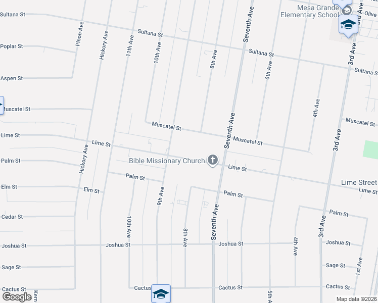 map of restaurants, bars, coffee shops, grocery stores, and more near 15640 Lime Street in Hesperia