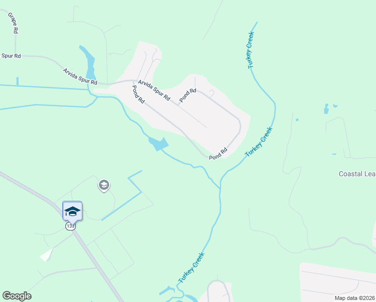map of restaurants, bars, coffee shops, grocery stores, and more near 394 Pond Road in Pender