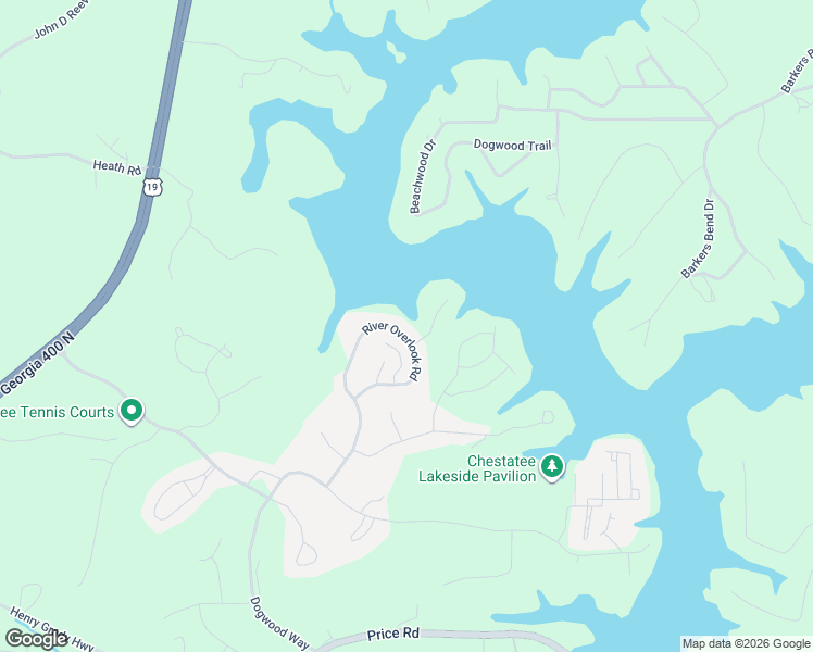 map of restaurants, bars, coffee shops, grocery stores, and more near 494 River Overlook Road in Dawsonville