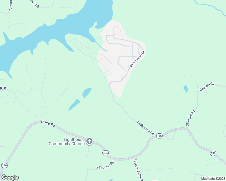 map of restaurants, bars, coffee shops, grocery stores, and more near 5236 Dudley Hill Road in Gainesville