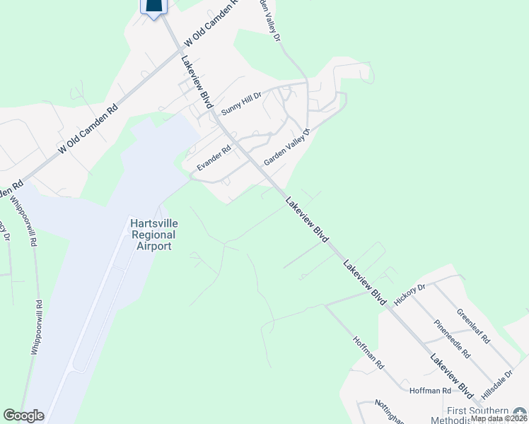 map of restaurants, bars, coffee shops, grocery stores, and more near 1022 Palmetto Sand Drive in Hartsville