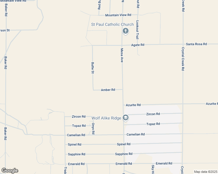 map of restaurants, bars, coffee shops, grocery stores, and more near 32426 Amber Road in Lucerne Valley