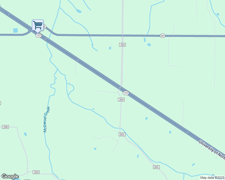 map of restaurants, bars, coffee shops, grocery stores, and more near 2797 County Road 157 in Danville