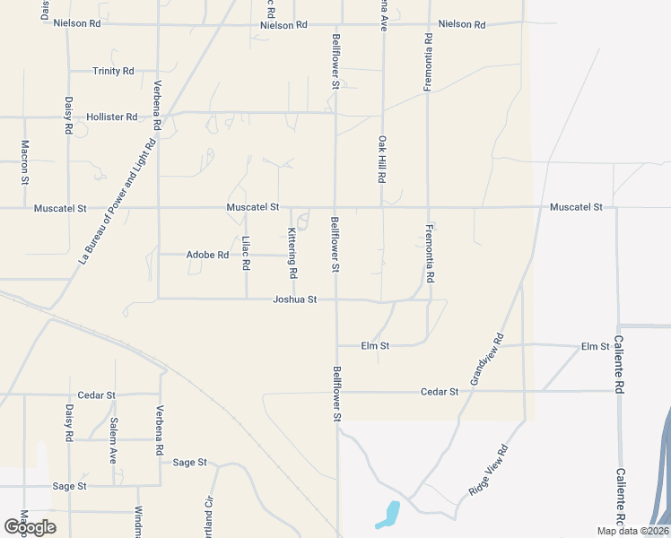 map of restaurants, bars, coffee shops, grocery stores, and more near 8787 Bellflower Street in Hesperia