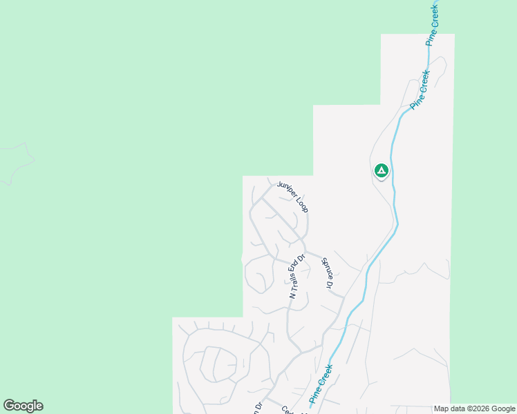 map of restaurants, bars, coffee shops, grocery stores, and more near 5130 Juniper Loop in Pine