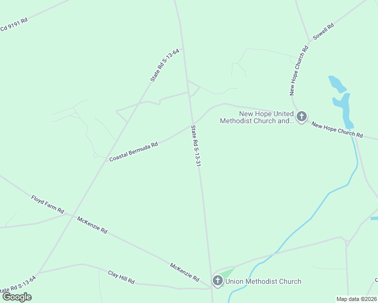 map of restaurants, bars, coffee shops, grocery stores, and more near 3598 Union Church Road in McBee