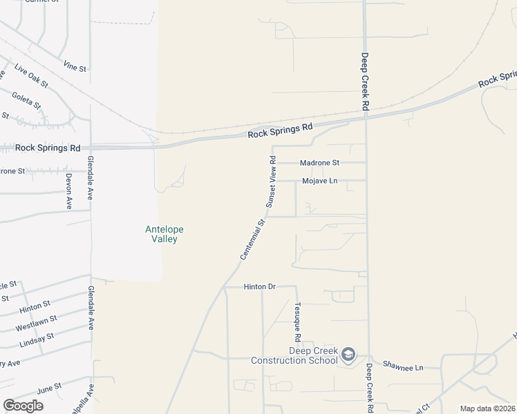 map of restaurants, bars, coffee shops, grocery stores, and more near 8728 Sunset View Road in Apple Valley
