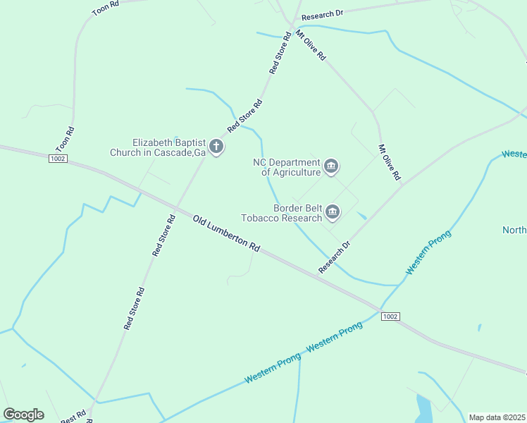 map of restaurants, bars, coffee shops, grocery stores, and more near 1002 Old Lumberton Road in Whiteville