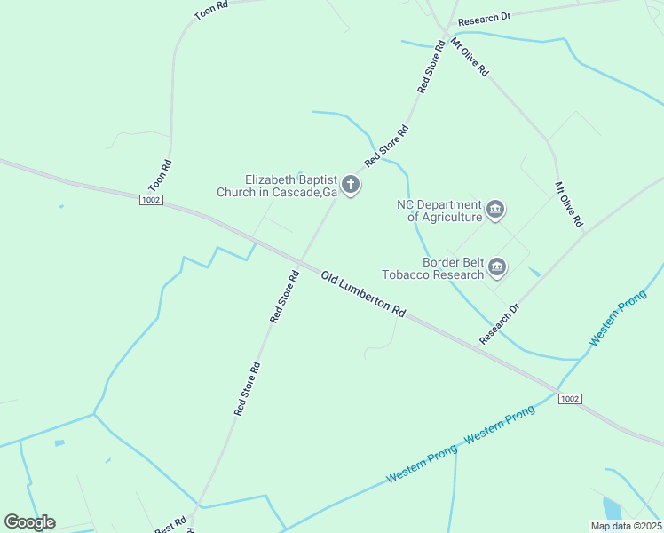 map of restaurants, bars, coffee shops, grocery stores, and more near 4364-4692 State Road 1002 in Whiteville