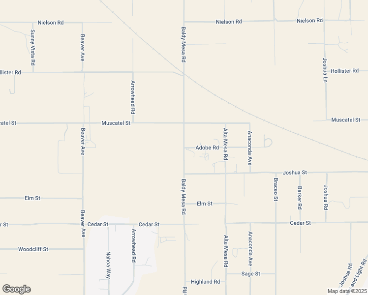map of restaurants, bars, coffee shops, grocery stores, and more near Baldy Mesa Road in Hesperia
