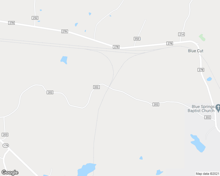 map of restaurants, bars, coffee shops, grocery stores, and more near 1146 County Road 202 in Blue Springs