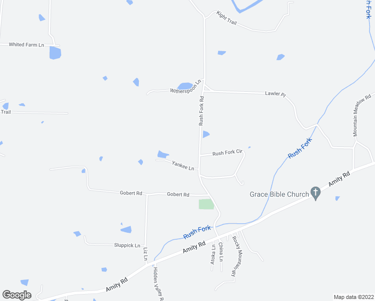 map of restaurants, bars, coffee shops, grocery stores, and more near 578 Rush Fork Road in Hot Springs
