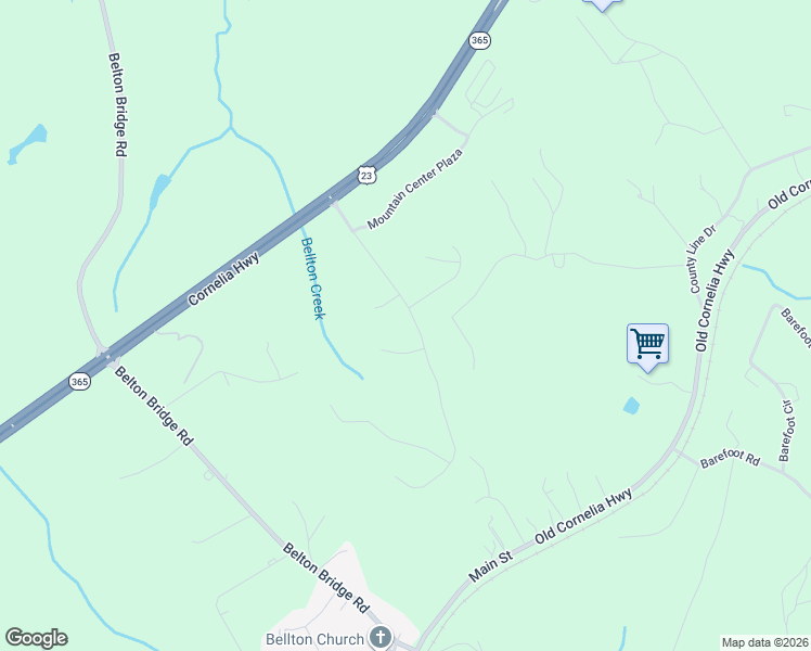 map of restaurants, bars, coffee shops, grocery stores, and more near 5308 Mountain View Parkway in Lula