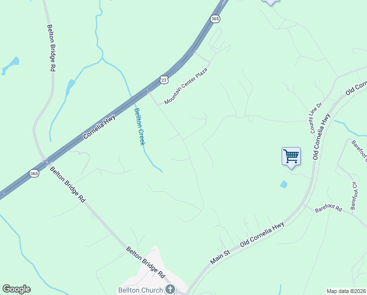 map of restaurants, bars, coffee shops, grocery stores, and more near 5308 Mountain View Parkway in Lula