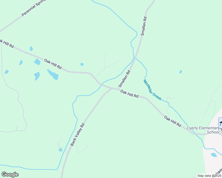 map of restaurants, bars, coffee shops, grocery stores, and more near 1161 Oak Hill Road in Lyerly