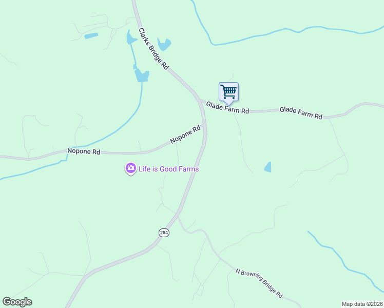 map of restaurants, bars, coffee shops, grocery stores, and more near 4579 Clarks Bridge Road in Gainesville