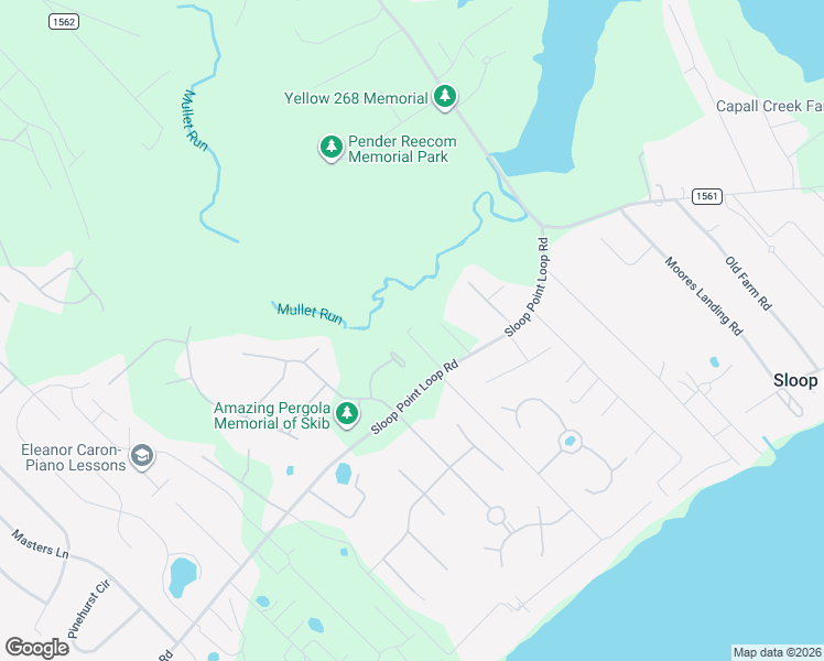 map of restaurants, bars, coffee shops, grocery stores, and more near Sundance Circle in Hampstead