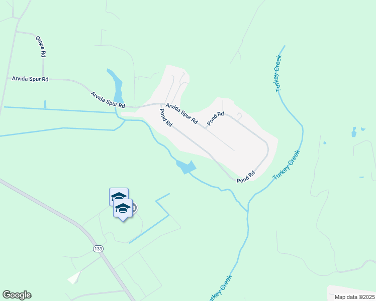 map of restaurants, bars, coffee shops, grocery stores, and more near 250 Pond Road in Rocky Point