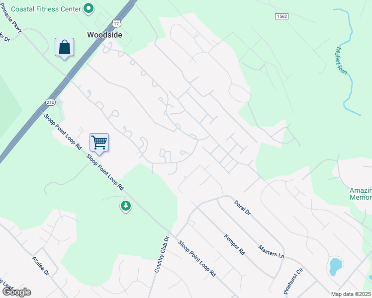map of restaurants, bars, coffee shops, grocery stores, and more near 904 Lighthouse Court in Hampstead