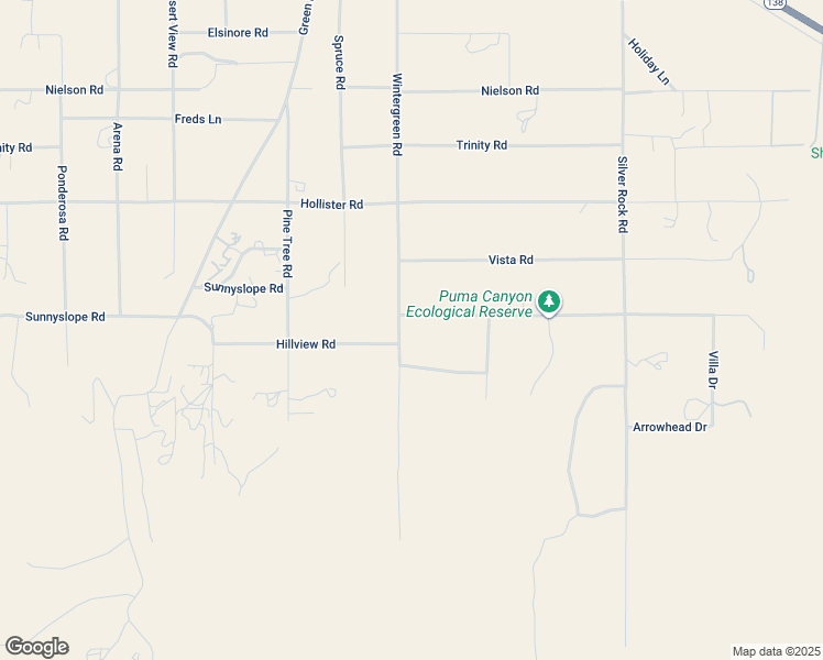 map of restaurants, bars, coffee shops, grocery stores, and more near 1755 Sunnyslope Road in Piñon Hills
