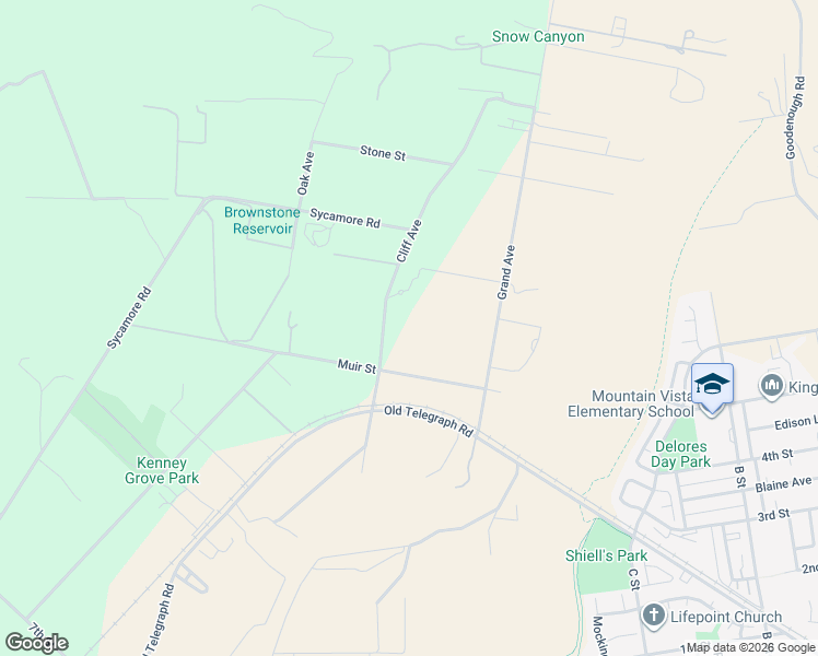 map of restaurants, bars, coffee shops, grocery stores, and more near 1100 Cliff Avenue in Fillmore